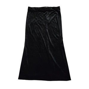 Frame New Black Velvet Long Maxi Skirt Large nwot